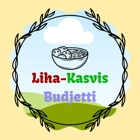 Ruokaohjelma liha-kasvisbudjetti edullinen arkiruoka